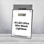 A1 LED Ultra Slim Black Lightbox