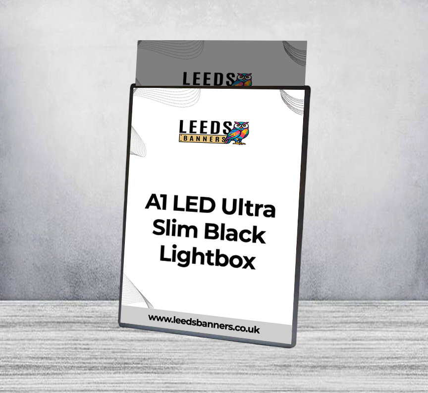 A1 LED Ultra Slim Black Lightbox