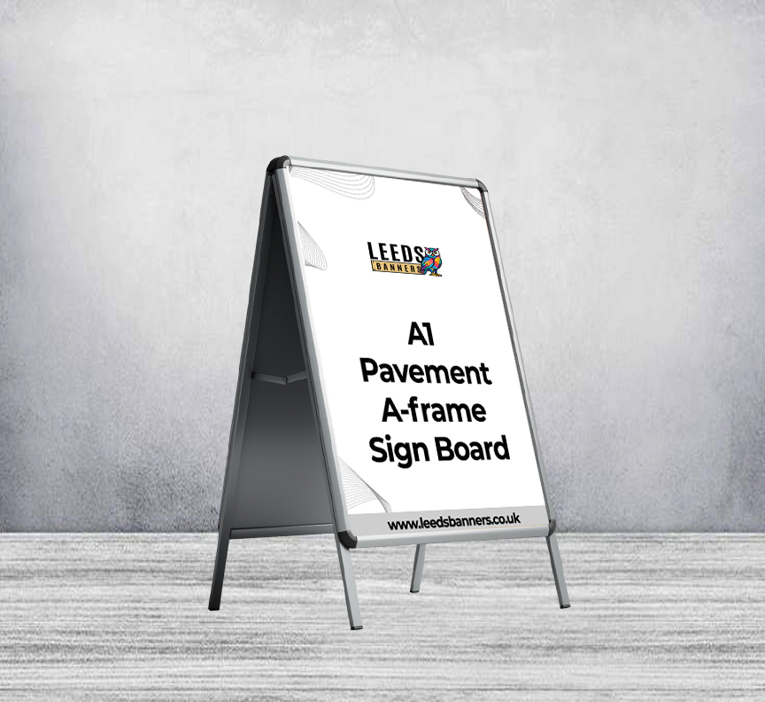 A1 Pavement A-frame Sign Board (With Printed Poster)