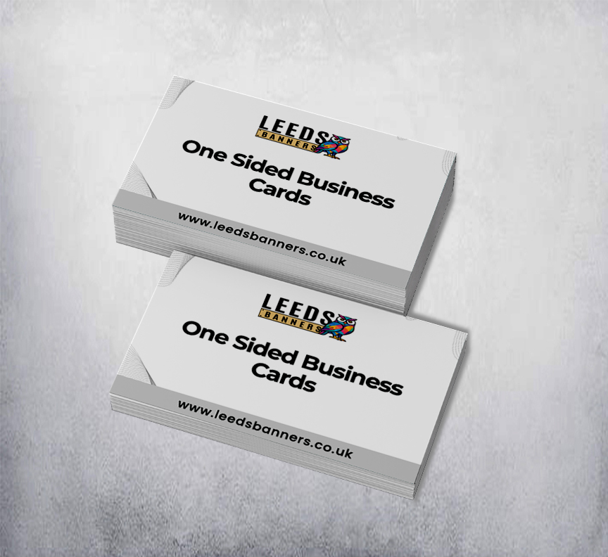 One Sided Business Cards