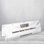 Outdoor Barrier Frame 1500mm x 700mm (With Banner)