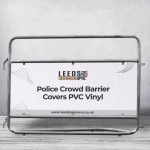 Police Crowd Barrier Covers PVC Vinyl
