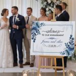 Engagement Party Easel With Printed Sign