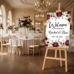 Wedding Wooden Easel With Printed Sign
